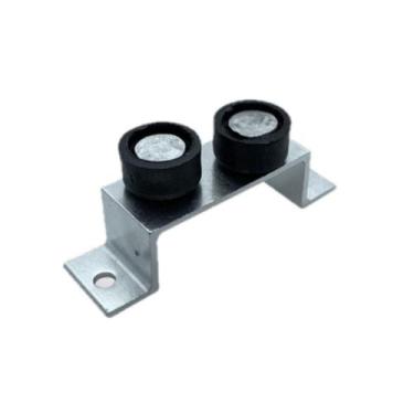 Imagem de Roldana guia deslizante porta portao aluminio buzio kit c/2un rol-303 
