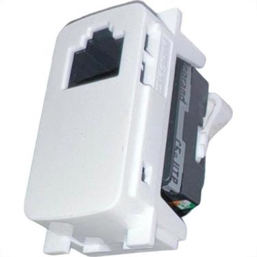 Imagem de Modulo Pial Zeffia Tomada Rj-45 Branco - 680158 - GL ELETRO