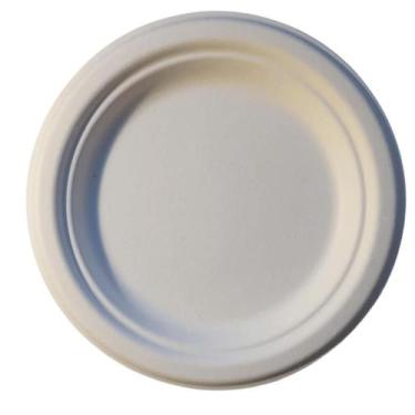 Imagem de 50 Pratos biodegradáveis de 22,5cm de diâmetro - ECOEASY