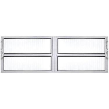 Imagem de Basculante duplo 0,40 x 1,20 alumínio branco - Alfa Esquadrias, Único