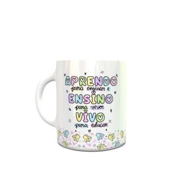 Imagem de Caneca Personalizada Dia dos Professores - Live, ENSINAR