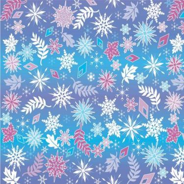 Imagem de TOALHA TNT ESTAMPADA FLOCOS DE NEVE 0,68 X 0,68 m C/ 5 PEÇAS - Fascina