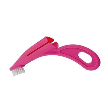 Imagem de Escova da Escova de Dentes para Cães para Cuidar Oral de Cães e Gatos, Gengivas Macias e Cuidados Periodontais, Seguros e Confiáveis, PP e Material de Nylon (Vermelho)