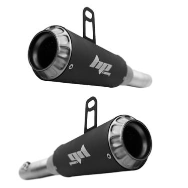 Imagem de Escapamento Ponteira Esportiva Compátivel Com Kawasaki Z1000 Ninja1000 (par) - HP Racing GP Bocal De Inox