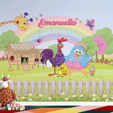 Imagem de Papel de Parede Infantil Galinha Pintadinha AL 03 - AloPapers, 3,00m d