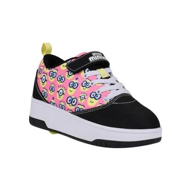 Imagem de HEELYS Tênis infantil unissex Pop Pro Blk/Pink/Yllw com salto com rodas, Preto/Pnk/Yw/Svs, 12 Big Kid