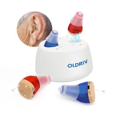 Imagem de Aparelhos Auditivos Recarregáveis Oldriv - Intra-auricular para Adulto
