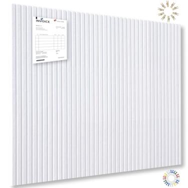 Imagem de Placa de cortiça grande para escritório placa de feltro preto - branco nevado, 12 peças