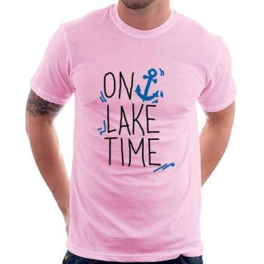 Imagem de Camiseta On Lake Time - Foca na Moda, Rosa bebê, GG