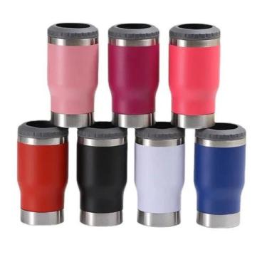 Imagem de Copo e Porta Long Neck Inox 420ml - Amigold