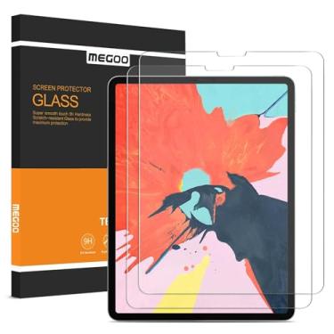 Imagem de Megoo [Pacote com 2 protetores de tela para iPad Pro 12,9 polegadas [compatível com 2022/2021/2020/2018] Vidro temperado – Ultra sensível, compatível com ID facial e Apple Pencil, compatível com capa