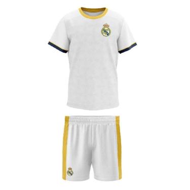 Imagem de Kit Mini Craque Real Madrid Infantil - Branco e Amarelo