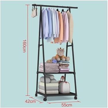 Imagem de Cabideiro Arara Triangular 360º Movel de Aço Inoxidavel - GM Hair, Pre