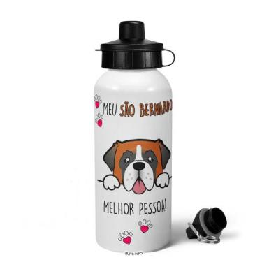 Imagem de Garrafa Squeeze MQ - Meu São Bernardo, melhor pessoa! - JPS INFO