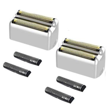 Imagem de Lâmina de substituição profissional e cortadores para barbeador BaBylissPRO Barberology, compatível com barbeador BaBylissPRO Barberology FXFS2 (prata)