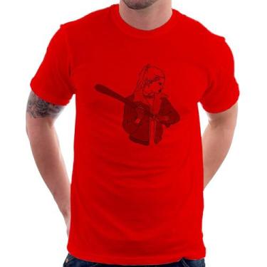 Imagem de Camiseta Baseball Girl - Foca na Moda, Vermelho, G
