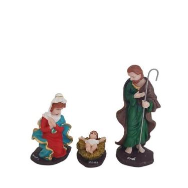 Imagem de Imagem da Santa Sagrada Família de Nazaré 12cm em Resina - R&S