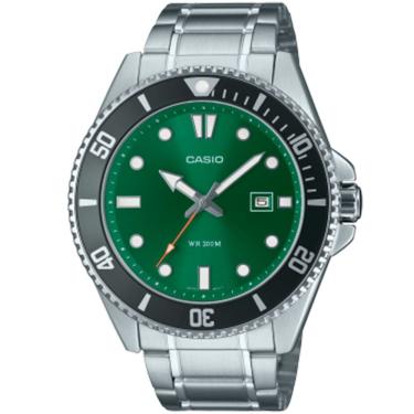 Imagem de Relógio CASIO masculino analógico verde MDV-107D-3A2VDF