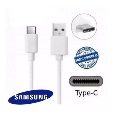 Imagem de Cabo Usb Tipo C Para Galaxy S8 S9 S10 A30 A50 A70 NFe - Flex, Branco