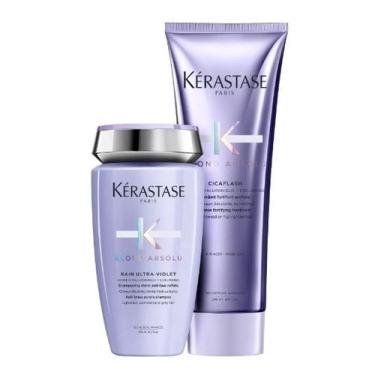 Imagem de Kit Kérastase Blond Absolu Ultra Violet Shampoo + cicaflash Pq