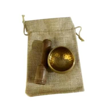 Imagem de menolana Tigelas tibetanas tigelas de canto tigela de ioga tigela de ioga bela tigela de som tibetana para membros da família budista, Type B