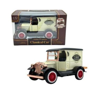 Imagem de Carro Clássico Vintage Miniatura Brinquedo Fricção Metal - Dony Toys, 