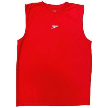 Imagem de Camisa Regata Speedo Cavada Interlock Masculino, Vermelho, M, Masculin