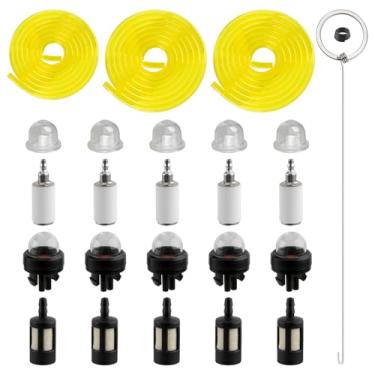 Imagem de Carbhub Kit de filtro de combustível com 3 tamanhos de 600 cm, para aparador de cordas, soprador de motosserra para Zama Poulan Craftman Stihl Husqvarn Weedeater