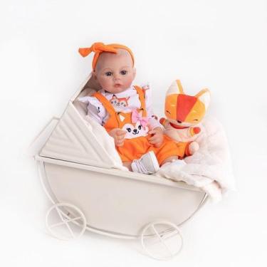 Imagem de Bebe Reborn Menina Raposinha Silicone pode dar banho - Geral