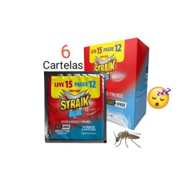 Imagem de Repelente para Insetos Straik 6 Cartelas de 15 Pastilhas Repele Mosqui