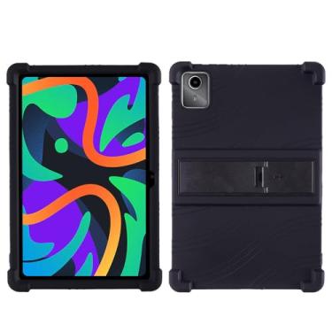 Imagem de QYiiD Capa para Lenovo Tab M11/Tab K11 LTE 11 polegadas 2024 TB330FU, capa protetora de silicone leve à prova de choque macio para crianças para Lenovo K11/Xiaoxin Pad 2024, preta