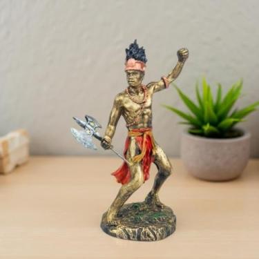 Imagem de imagem Xango Orixá Estátua Umbanda Candomblé Resina 22 cm