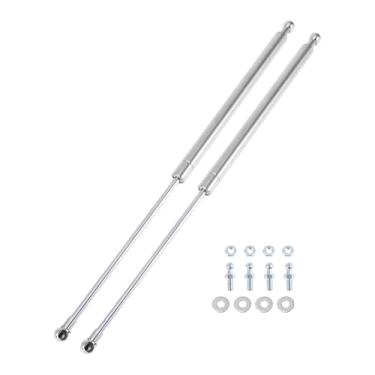 Imagem de X AUTOHAUX Amortecedores a gás de 500 mm/19,69" 45.4 kg/445N/45kg Molas a gás de aço inoxidável prateado 2 conjuntos RV Car Toolbox Lid Storage Box Cover Cabinet Door Cover