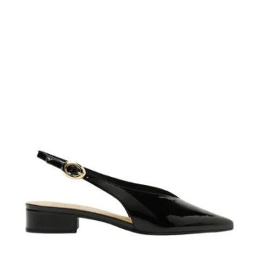 Imagem de Sapatilha Anacapri Slingback Salto Bloco Verniz-Feminino