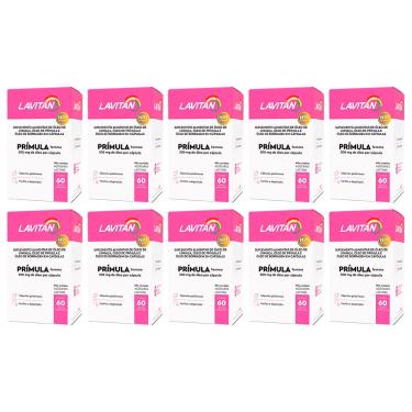 Imagem de 10x Lavitan Prímula Femme suplemento alimentar 60cp cimed