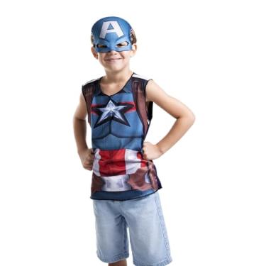 Imagem de Novabrink - Super Magia Fantasia Capitão America Pop TAM M