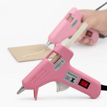 Imagem de Pistola De Cola Quente Pequena Bivolt 10W Bastão Fino 7 mm Bico Fino B