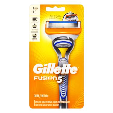 Imagem de Aparelho Recarregável e Carga para Barbear Gillette Fusion5