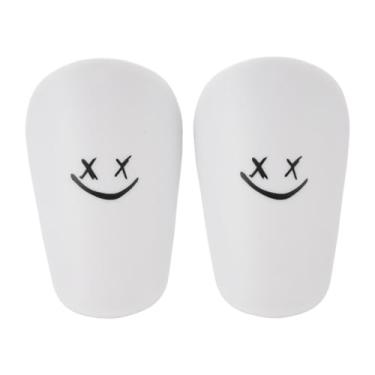 Imagem de rockible Conjunto de 2 Caneleiras de Futebol para Proteção em Atividades Esportivas, White S 10cmx6cm