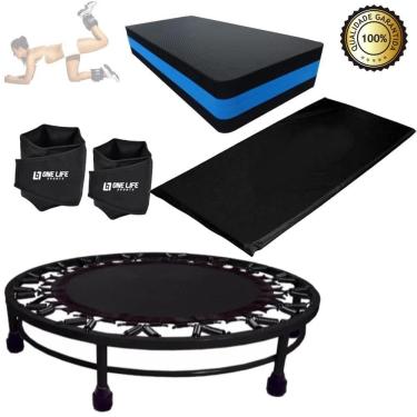 Imagem de Kit Aeróbico Mini Jump+Colchonete + Caneleira 5 Kg+ Step