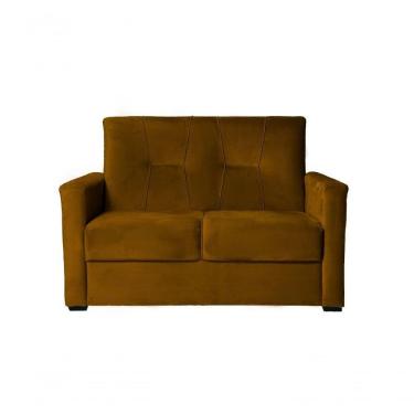 Imagem de Sofá Pequeno 2 Lugares 1,35 Porta Controle No Braço Alice Cobre