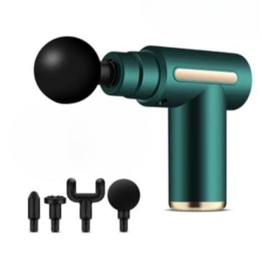 Imagem de Massageador Elétrico Profissional Muscular Pistola Portátil Original Massagem (verde)