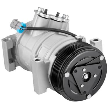 Imagem de SYKRSS Compressor A/C de ar condicionado 15100340 com embreagem compatível com Chevrolet Silverado 1500 2500 3500 4500, Express, compatível com GMC Sierra Savana, estilo 10S17F/10S20F