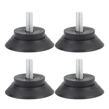 Imagem de 4pcs de Sucção Pés de Copo, Móveis para pó de Borracha Pesada Copo Anti -slip Com Acessórios para Parafusos para Pernas de Mesa, Cadeiras, Poltronas, Passos
