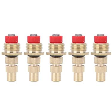 Imagem de 5pcs g1/2 bico atomizador de rosca masculina com tela de filtro Bico de pulverizador de jardim ajustável Bico de irrigação de latão para jardins de verde urbano Agricultura