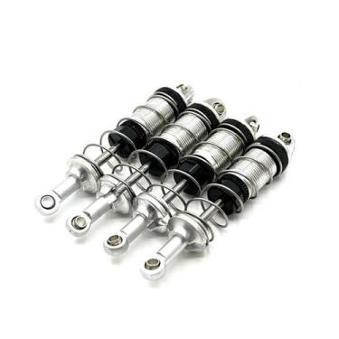 Imagem de 1/16 RC Car Metal Oil Shock Absorber Amortecedor 4pcs Peças De Atualiz