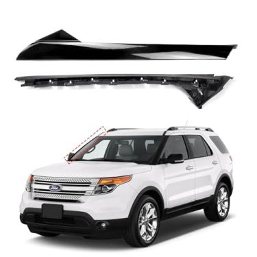 Imagem de AIWGIW Moldura De Painel Acabamento Pilar Para-Brisa Compatível Com Ford Explorer 2011-2019 Substitui Bb5Z7803136Aa Bb5Z-7803136-Ab 926-451 (Direita, Preto Brilhante)