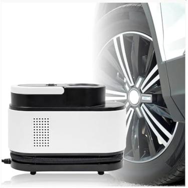 Imagem de Compressor Ar Veicular Elétrico Portátil 12v Calibrador Carro Pneu Bicicleta Bola