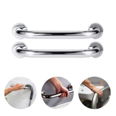 Imagem de Kit 2 Barras de Apoio 20cm Aço Inoxidável - Pexinxaria Store