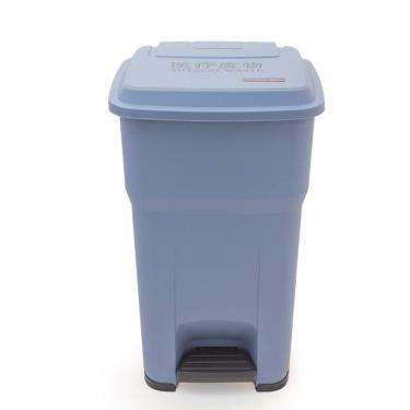 Imagem de Lixeira Lixeira Alta Capacidade Tipo Pedal Lixeira Interna Externa Caixa Reciclagem Propriedade Lixeiras Internas/externas(Blue,55L)